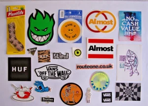 Skateboard STICKER & Air Freshener LOT / SET Skate Huf Surf Vans Almost Zero - Picture 1 of 7