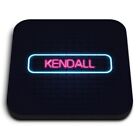 1x quadratischer Kühlschrank MDF Magnet Neonschild Design Kendall Name #352141