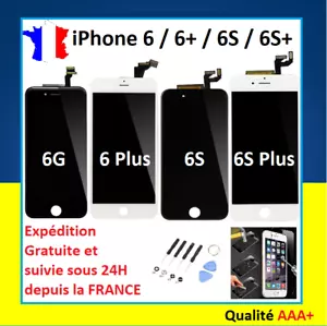 ECRAN LCD + VITRE TACTILE SUR CHASSIS POUR IPHONE 6 / 6+ / 6 PLUS / 6S+ / 6SP 6S - Imagen 1 de 11