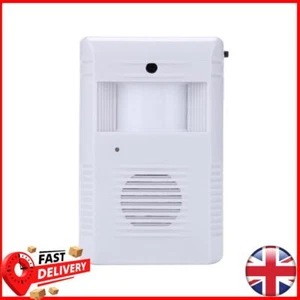 White Alarm Door Bell Alert System Human Body Sensor Doorbell for Business Store - Picture 1 of 8