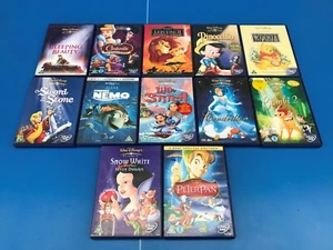 Disney Lote 12 DVD Bambi 2 Cenicienta Lion King II Sleeping Beauty Nemo Inglés - Imagen 1 de 10