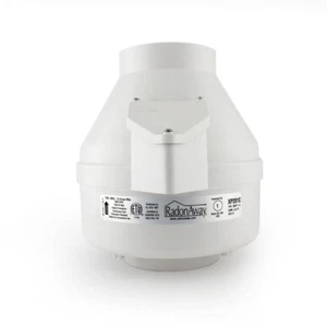 Xp201c 4 In. Inlet And Outlet Inline Radon Fan In White With 1.6 In. Maximum O - Picture 1 of 7