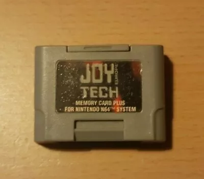 Grey Joytech Memory Card Plus Controller Pack For Nintendo 64 N64 Joy Tech - Image 1 of 4