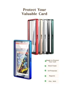 6x PSA Grading Card Metallplatte & UV-Schutz mit verschiedenen Farben, US-Verkäufer - Bild 1 von 3