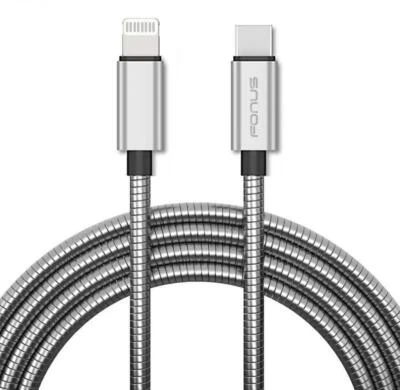 For iPhone 11 12 13 Mini Pro Max PD METAL USB-C CABLE 6FT TYPE-C FAST CHARGER - Image 1 of 4