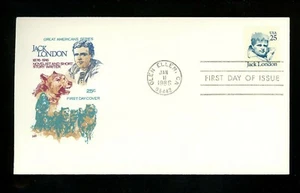 US FDC #2182 House of Farnam Cachet Jack London author 1/11/1986 - Picture 1 of 2