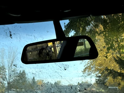 OEM 02-08 Audi A4 3.0 Quattro Interior Center Rear View Mirror W/ Compass screen - Image 1 of 3