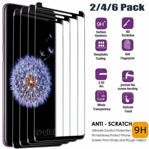For Samsung Galaxy S8 S9 Plus S8+ S9+ Note 8 9 Tempered Glass Screen Protector - Photo 1 sur 15
