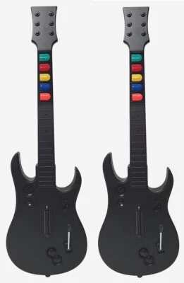 Новый 2-Pack беспроводной гитара герой рок группы контроллер для PS3 PlayStation 3 или ПК - Изображение 1 из 4
