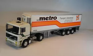 Louis Surber 1/43 Volvo F12 Sattelzug Koffer Metro MV Transport #8537 - Bild 1 von 3