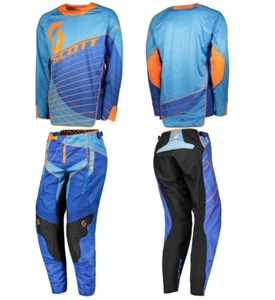 Jumpsuit Complete Link Pants Scott Enduro Reinforced Blue Orange TG 32 (48) L - Picture 1 of 1