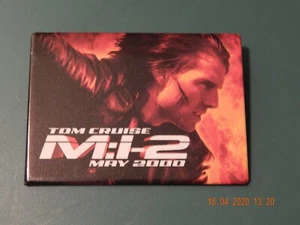 TOM CRUISE M:I-2 MAY 2000 MISSION IMPOSSIBLE MOVIE POSTER PIN BUTTON - Picture 1 of 4