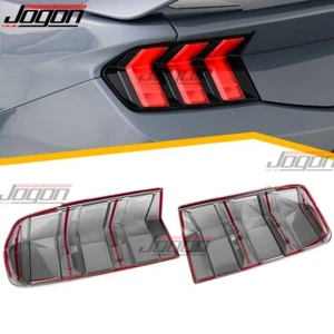 Cubierta de lámpara de freno de luz de cola de caballo oscuro ABS para Ford Mustang GT S650 Pony 2024-up - Imagen 1 de 13