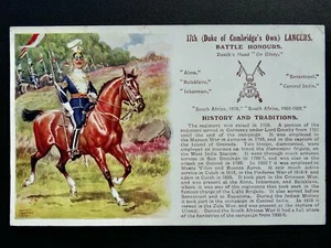 History & Tradition 17th D.O.C. OWN LANCERS by Postcard by Gale & Polden No.27 - Picture 1 of 2