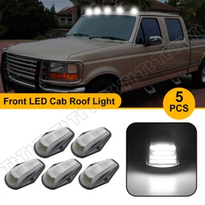 5x White LED Cab Roof Top Marker Running Light For 1984-1997 Ford F150 F250 F350 - Bild 1 von 12