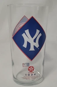 New York Yankees Texaco MLB All-Star Game Promo Drinking Glass 1994 Vintage NY - Picture 1 of 4