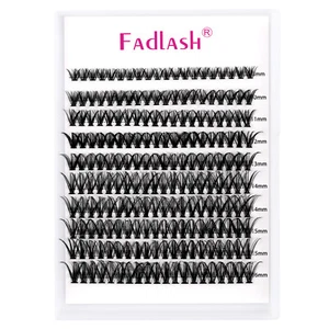 Fadlash 200PCS Individual Lashes C/D Curl Lash Clusters 10D 20D 30D 40D - Picture 1 of 12