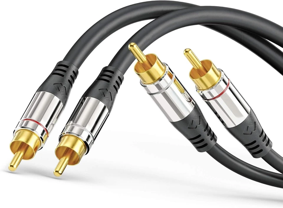 Cavo Audio Cinch RCA 2x: Contatti placcati oro Alta Qualità, per Subwoofer/Hi-Fi - Immagine 1 di 1