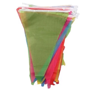 Banderas 22*35CM Bandera Decoración Bunting Festival Multicolor Exterior Banderín - Imagen 1 de 24