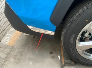 Rear Corner Side Protector Cover Trim For 2019-2023 Toyota RAV4 2PCS Stainless - Afbeelding 1 van 3