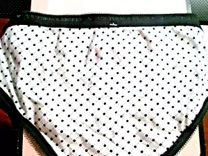 New Victoria's Secret 🎀Hiphugger FREE SHIP 🎀XS🎀Black/White 🎀95%Cotton - Picture 1 of 7