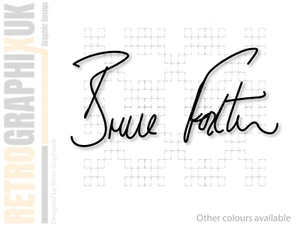 Pegatina Bruce Foxton "Gráfico Estilo Vinilo" 125 mm con Panel Lateral Scooter SIG. - Imagen 1 de 5