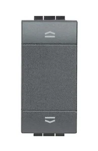 BTICINO L4037N PULSANTE DOPPIO INTERBLOCCATO(si Tiene Premuto) ANTRACITE LIVING - Foto 1 di 1