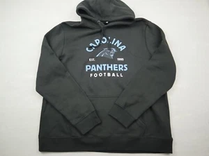 Carolina Panthers Hoodie Men 2XL Black Fanatics Pullover Sweatshirt NFL NFC XXL - Picture 1 of 9