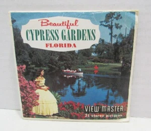 PAQUETE VIEW-MASTER UN 961 HERMOSOS JARDINES DE CIPRÉS FLORIDA VINTAGE VIEWMASTER - Imagen 1 de 2
