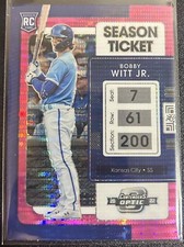 2022 Panini Chronicles Optic Contenders Season Ticket Bobby Witt Jr Pink Prizm! 
