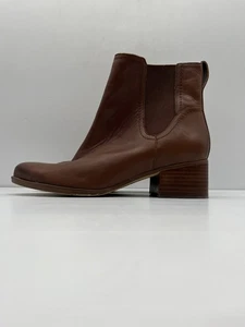Naturalizer Ankle Boots Womens Brown US 9W Slip On Comfort Leather - Picture 1 of 17