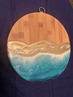 Tablero de queso madera, resina charcutería/tablero de mantequilla para servir Foto 1 de 4