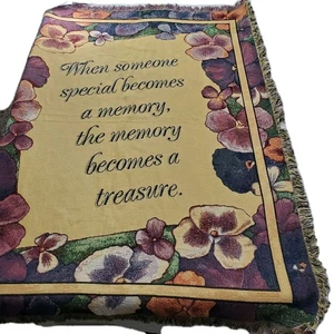 Caring Keepsakes Tapestries Blanket When Someone Special Becomes A Memory - Picture 1 of 8