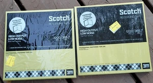 2x Scotch 206 Professional Mastering 1/4” Tape 7" R60 Audio Reel NOS Sealed NEW - Picture 1 of 2