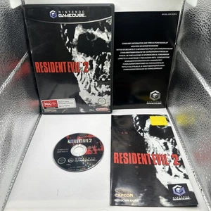 Resident Evil 2 • Nintendo GameCube Game + Manual (2003) PAL • Complete CIB - Picture 1 of 5