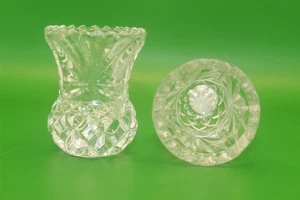 2 SOPORTES TOOHPICK CRISTAL PLOMO 2 1/4" ALTO X 1 7/8" ANCHO SIN CAJA - Imagen 1 de 2