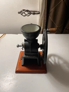 Vintage Antik Gusseisen Manuell Einzelrad Universal Kaffeebohnen Mahlwerk - Bild 1 von 6