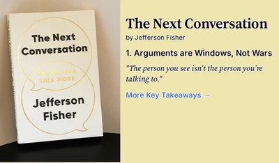 The Next Conversation: Argue Less, Talk More Paperback by Jefferson Fisher.. - Image 1 of 4