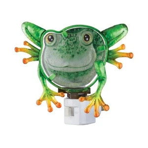 Green Frog Glass Night Light US Plug - Picture 1 of 2