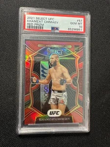 2021 Select UFC RED Refractor PRIZM /99 Khamzat Chimaev Rookie RC #57 PSA 10 - Picture 1 of 2
