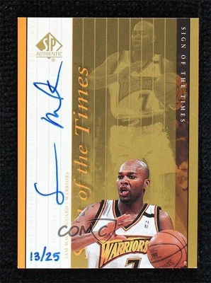 1999-00 SP Authentic Sign of the Times Gold 13/25 Sam Mack #SM Auto - Image 1 of 3