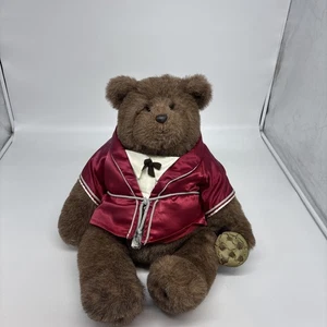 GUND Eleganter Bär Plüsch Abiner 1985 Vintage Plüsch mit Ständer Keks - Bild 1 von 12