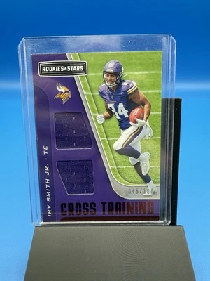 2019 Panini Rookies & Stars - Cross Training Irv Smith Jr   CT-ISJ /100 MEM, RC - Image 1 of 3