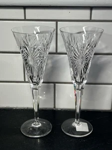 2 Flauti Tostapanti Waterford Crystal serie Millenium Salute - Foto 1 di 4