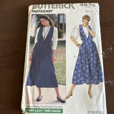butterick patterns 4678 Misses Jumper & Top Sz 6-8-10 - Image 1 of 3
