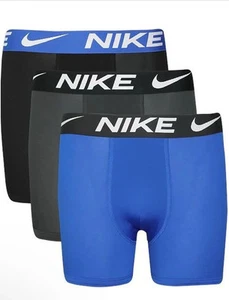 Nike Boys Dri-Fit Youth Size Medium Essential Micro Boxer Briefs 3-Pack - Picture 1 of 4