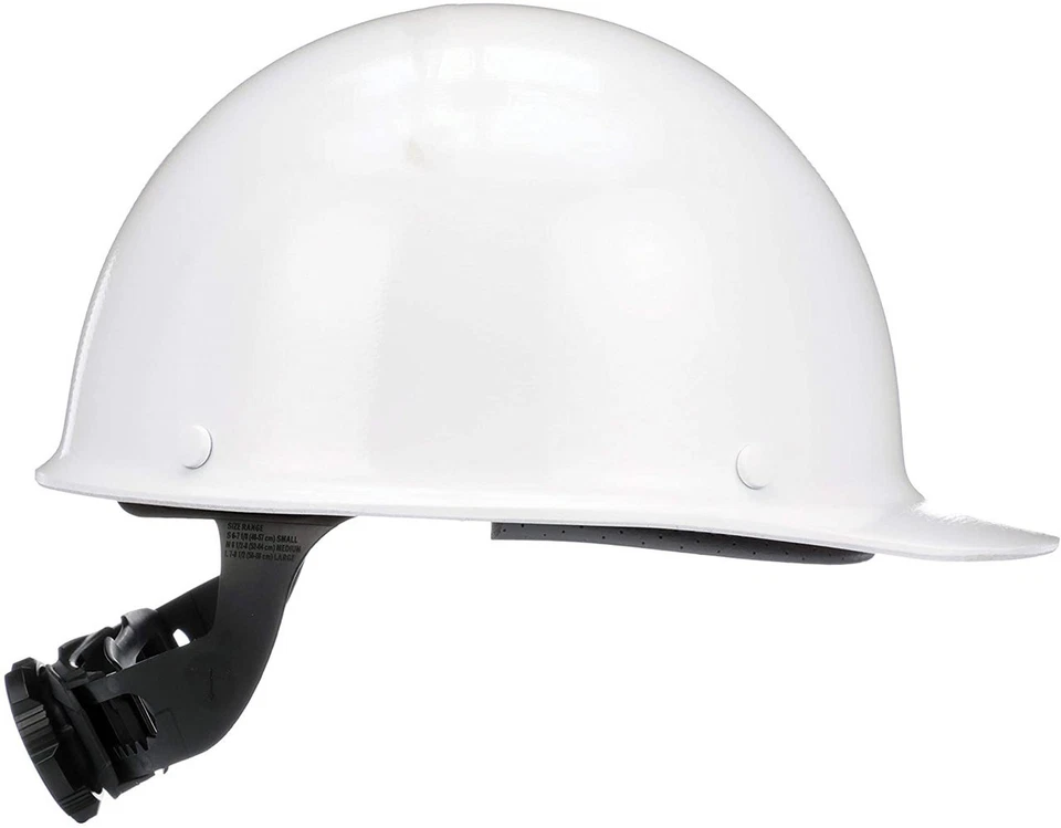 MSA 475396 White Skullgard Cap Hard Hat with Ratchet Suspension