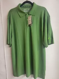 Cutter and Buck Polo Mens Large cotton blend Green CB DryTec Performance Golf - Picture 1 of 10