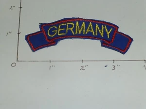 Germany tab gold letters red border on blue for USAEUR patch - Bild 1 von 2