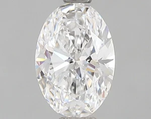 Loose 1 CT Oval Lab Grown Diamond E Color VS2 Clarity IGI Certified CVD HPHT - Picture 1 of 2